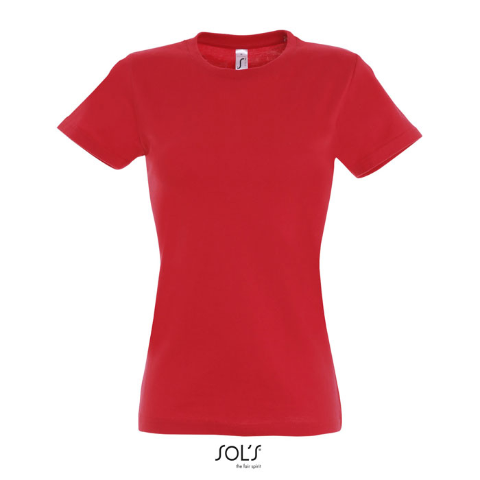 Tshirt femme publicitaire coton 190g - IMPERIAL Rouge 1